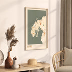 nuuk greenland map poster - image 2