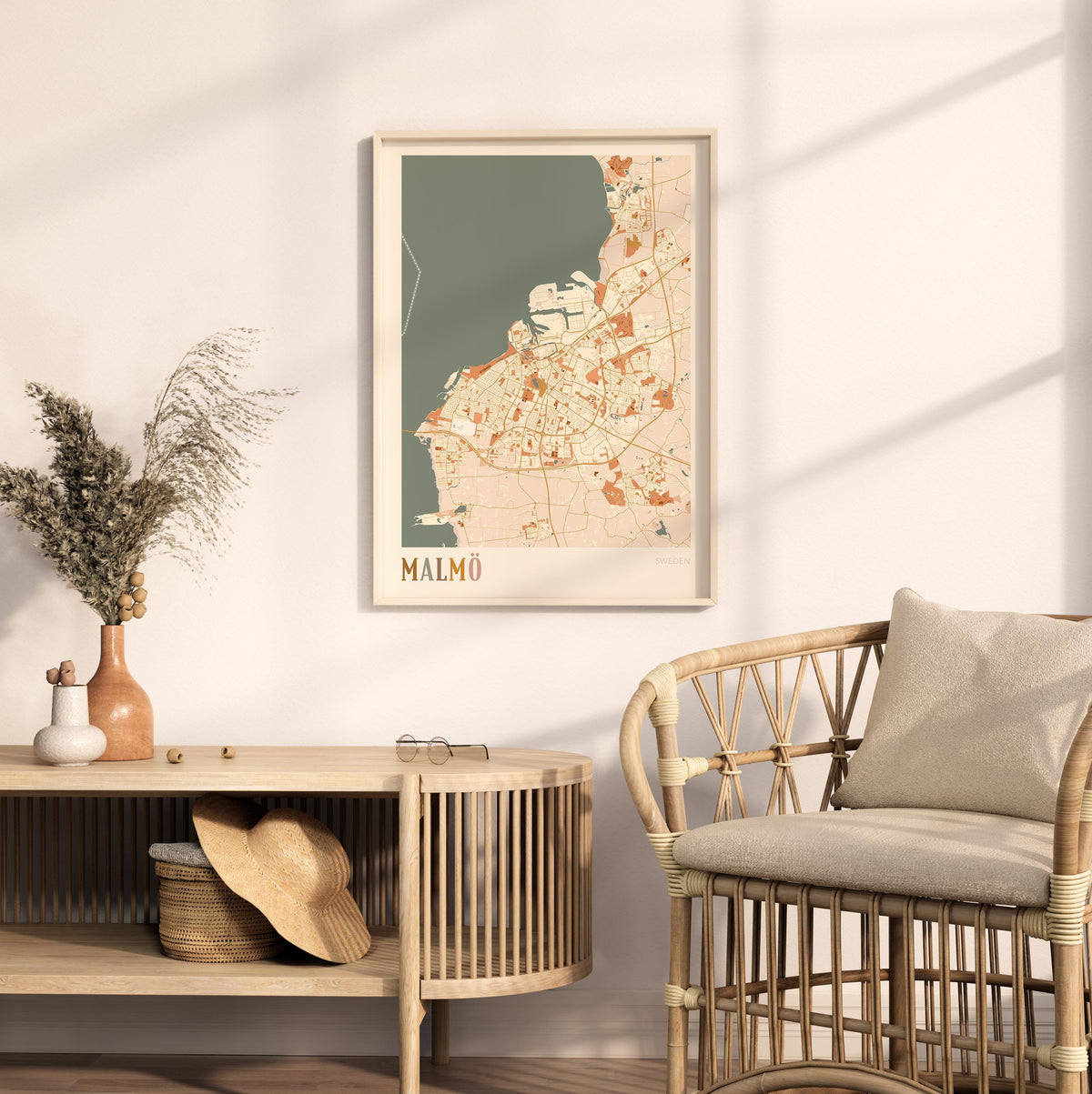 malmo sweden map poster - image 3