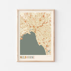 melbourne, australia map poster - image 1