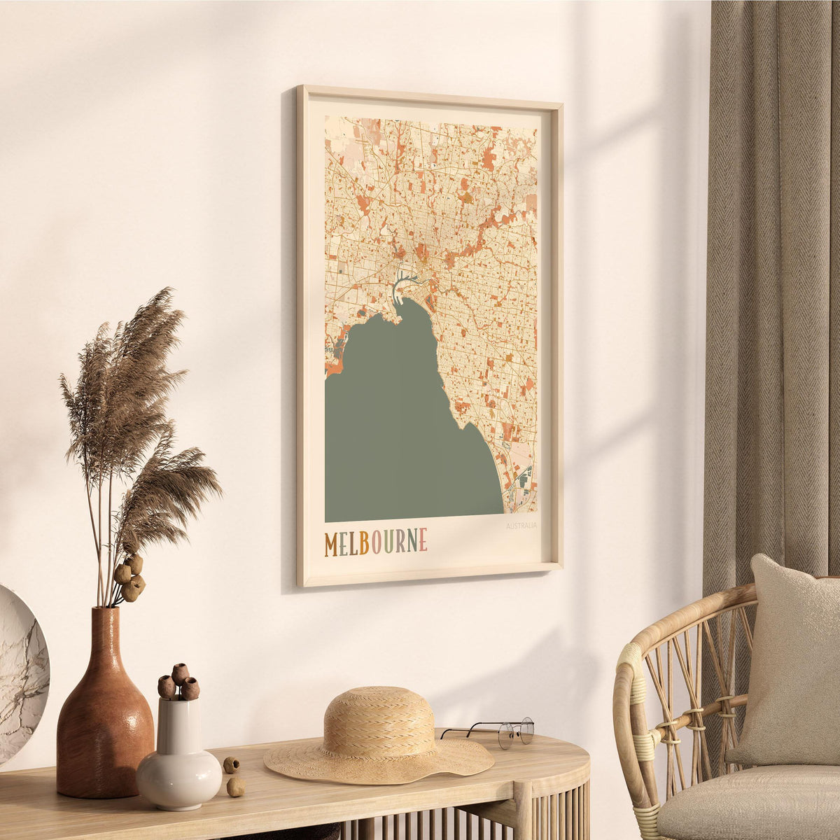 melbourne, australia map poster - image 2