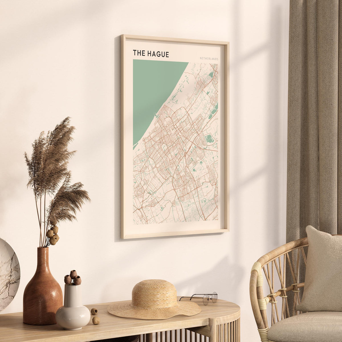 the hague netherlands map poster - image 2