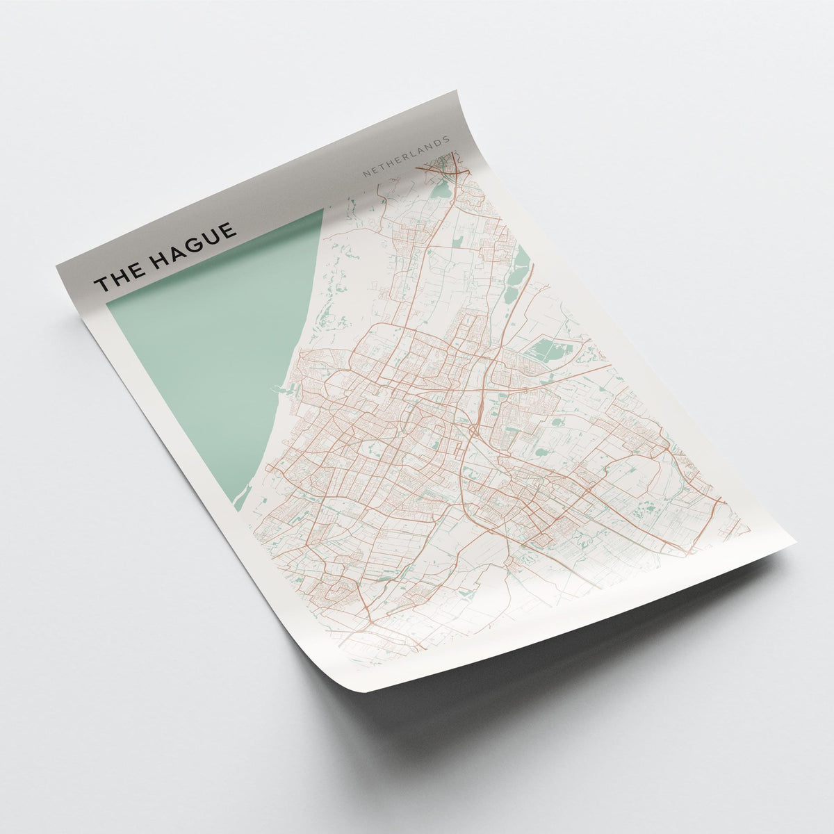 the hague netherlands map poster - image 4