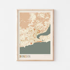 dunedin, new zealand map poster - image 1