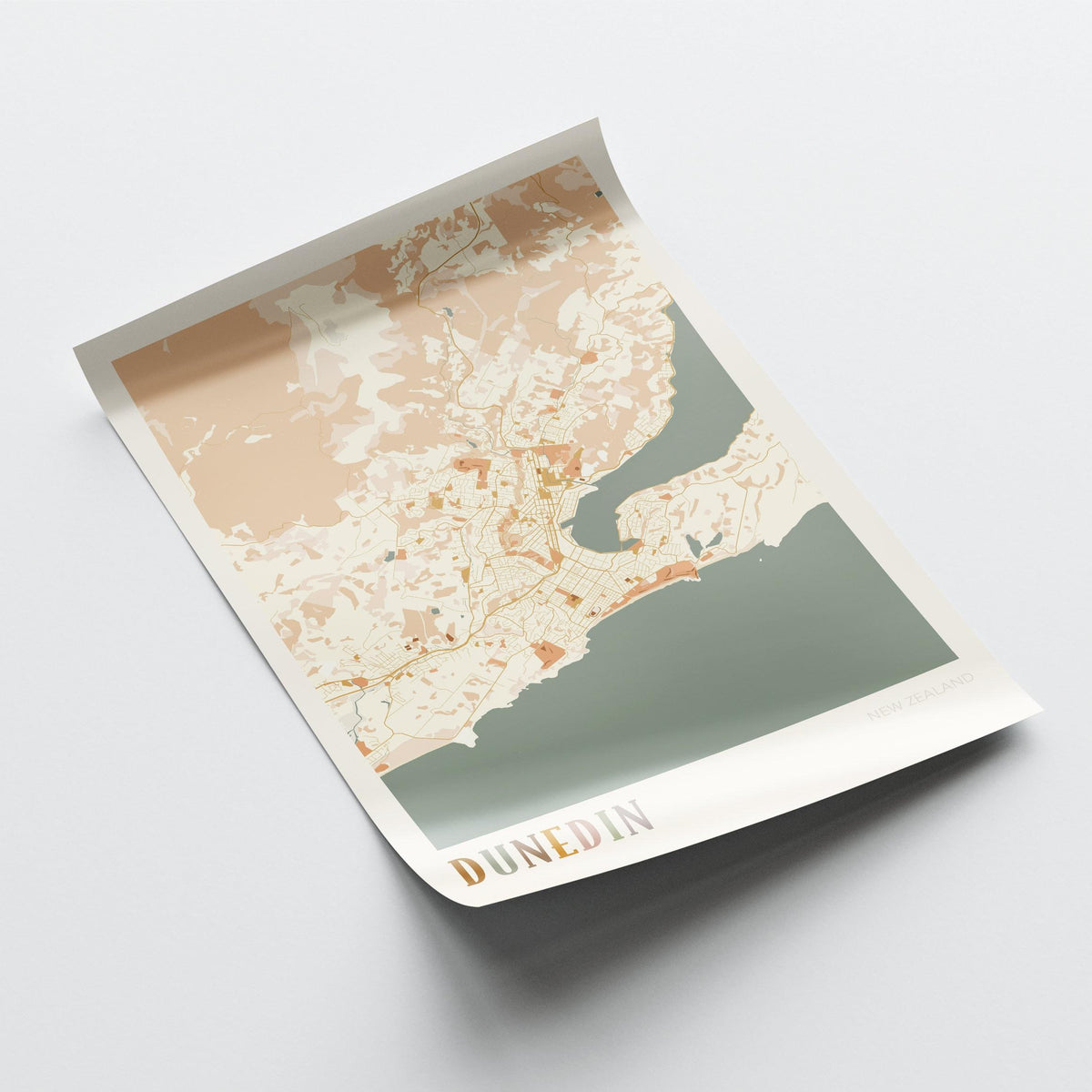 dunedin, new zealand map poster - image 3