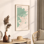 reykjavik iceland map poster - image 2