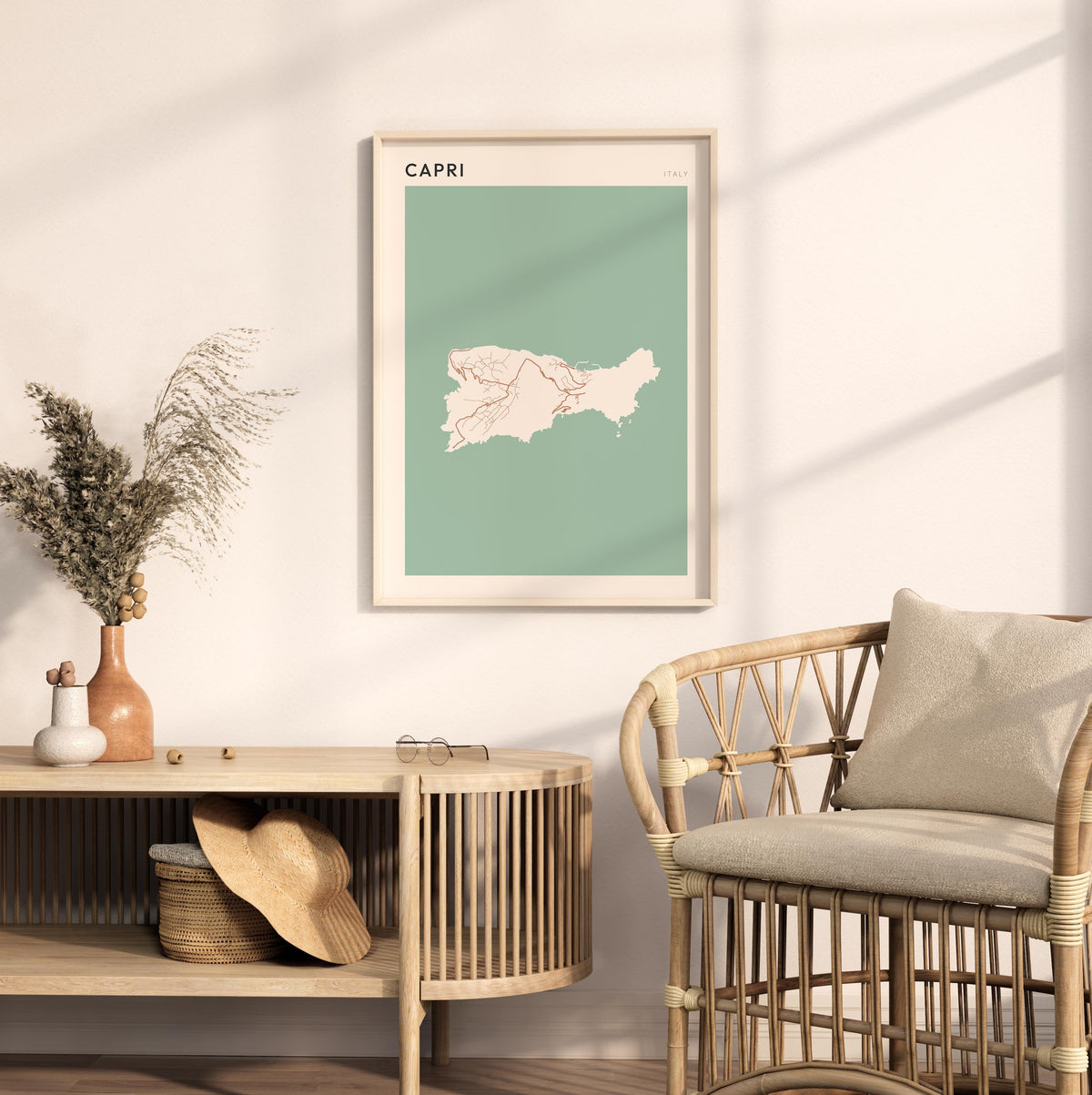 capri italy map poster - image 3