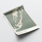 san pedro, belize map poster - image 4