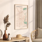 niagara falls, ontario map poster - image 2