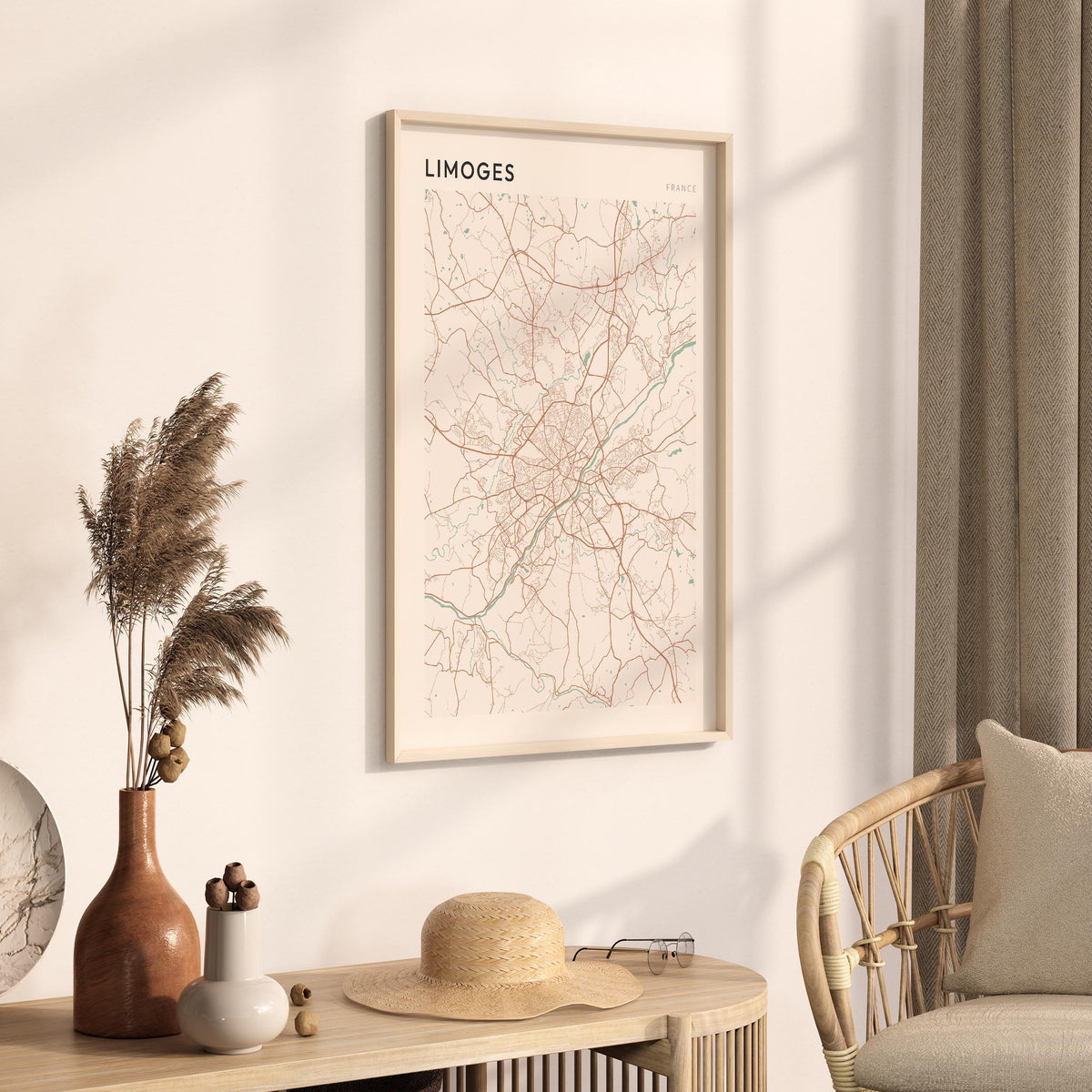 limoges france map poster - image 2