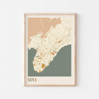 suva, fiji map poster - image 1