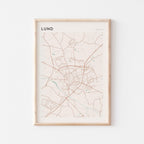 lund sweden map poster - image 1