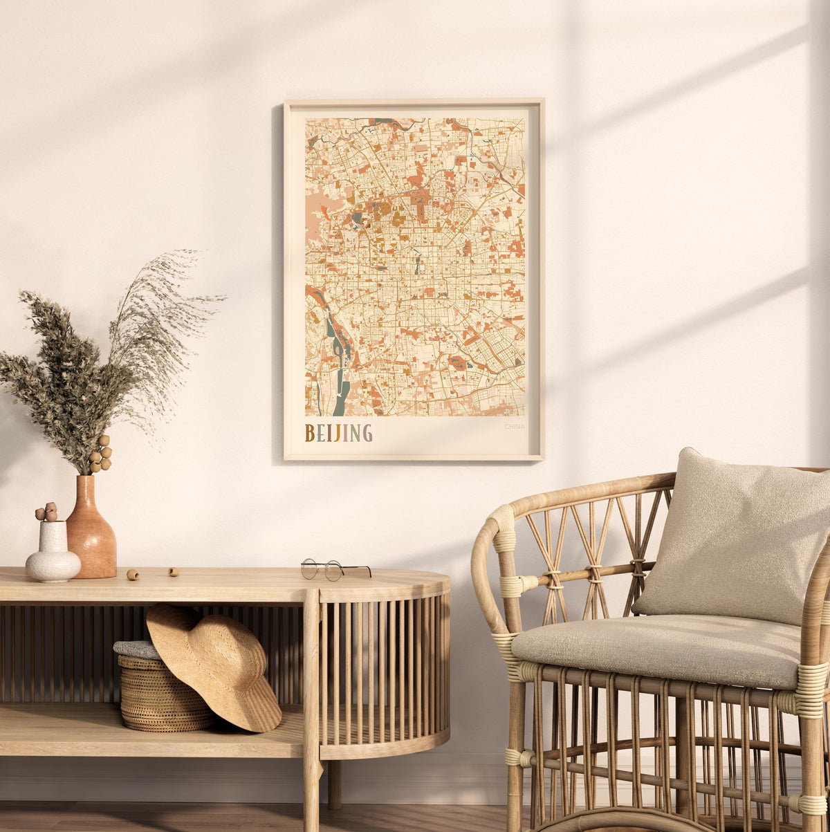 beijing, china map poster - image 3