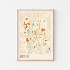 airdrie, alberta map poster - image 1