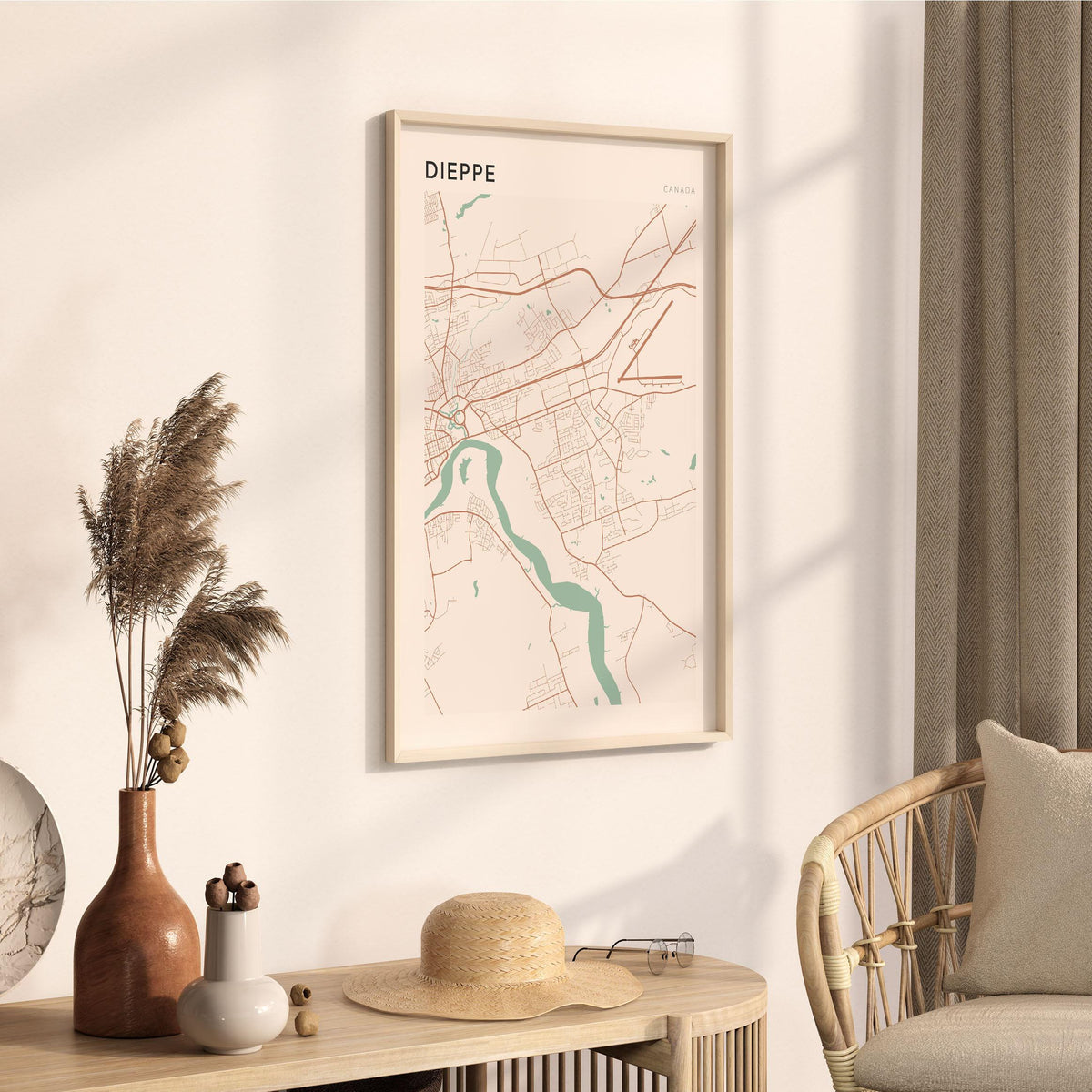 dieppe, new brunswick map poster - image 2