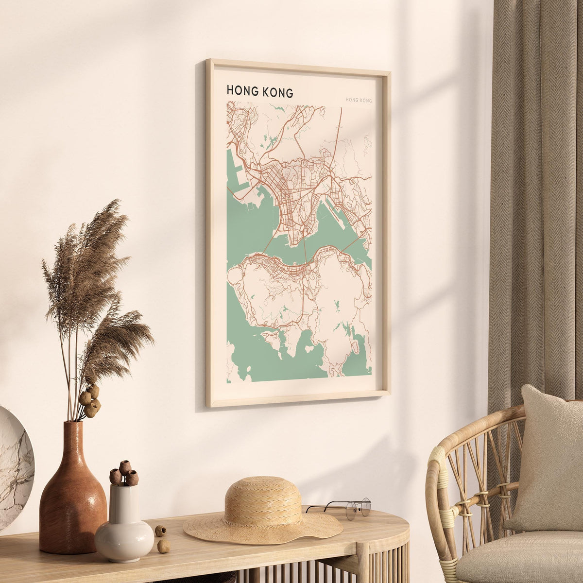 hong kong, china map poster - image 2