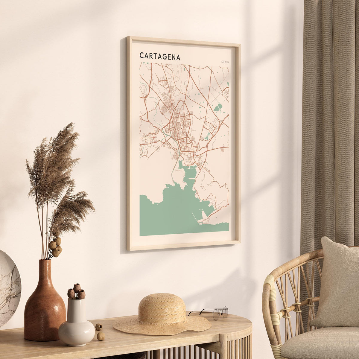 cartagena spain map poster - image 2