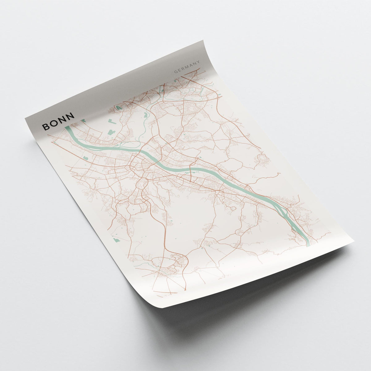 bonn germany map poster - image 4