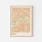 daegu, south korea map poster - image 1