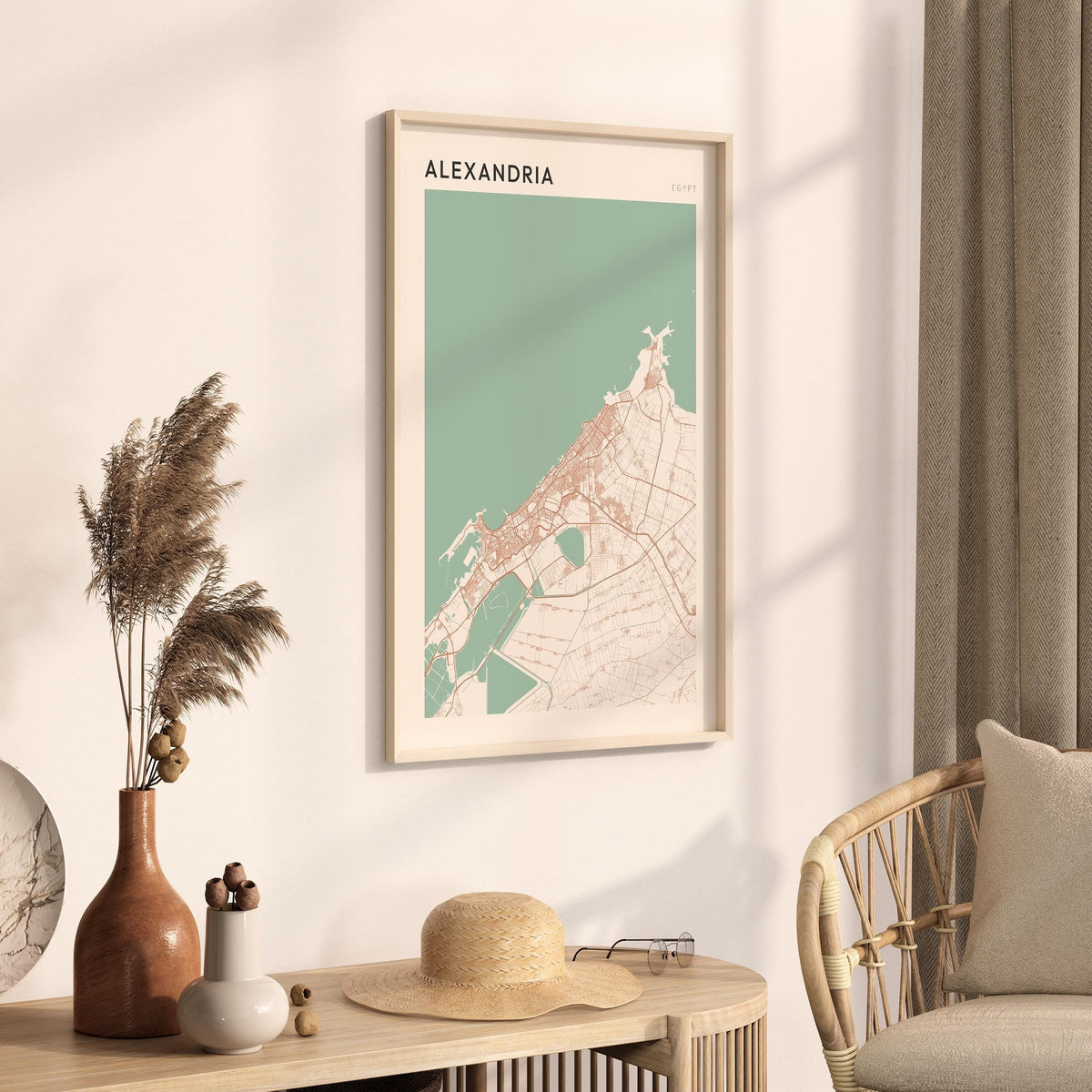 alexandria, egypt map poster - image 2