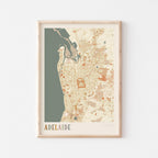 adelaide, australia map poster - image 1