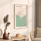 punta del este, uruguay map poster - image 2