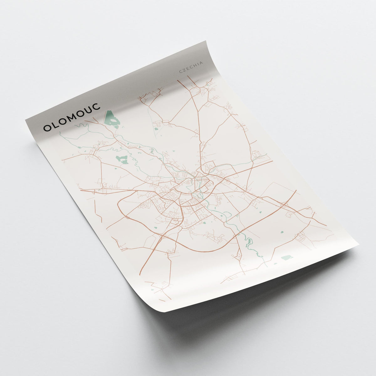 olomouc czechia map poster - image 4