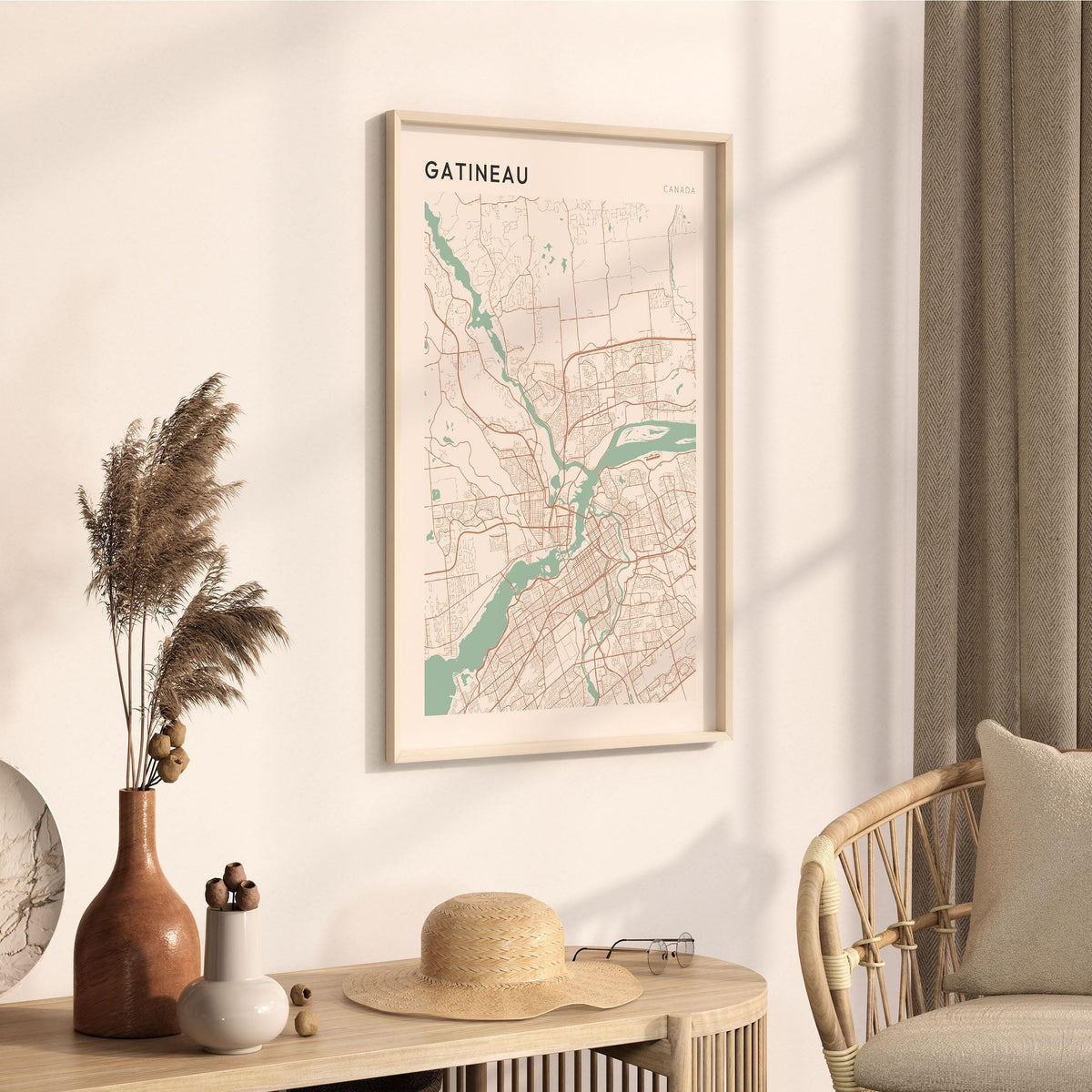 gatineau, quebec map poster - image 2
