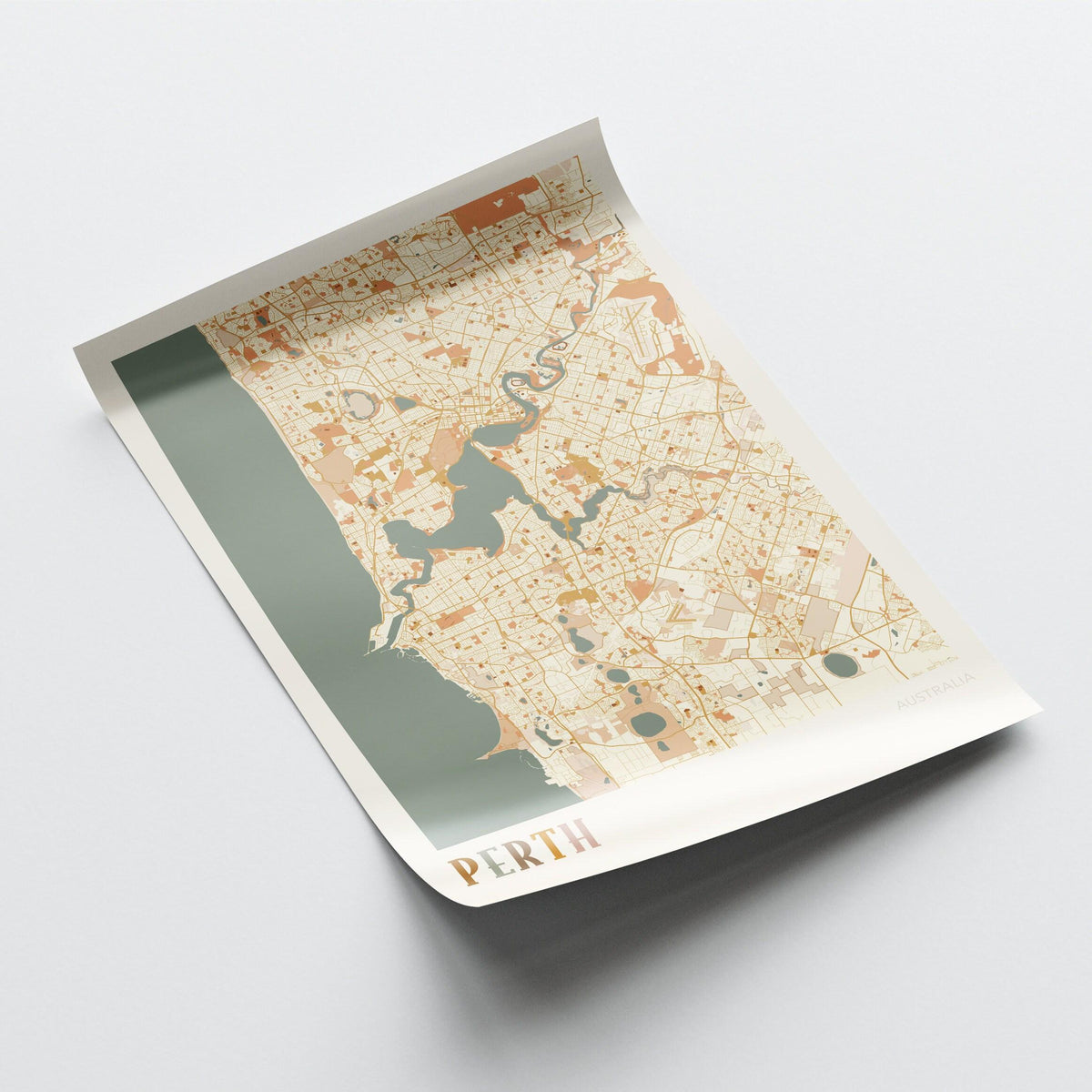 perth, australia map poster - image 3