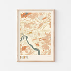 dieppe, new brunswick map poster - image 1