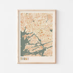 turku finland map poster - image 1