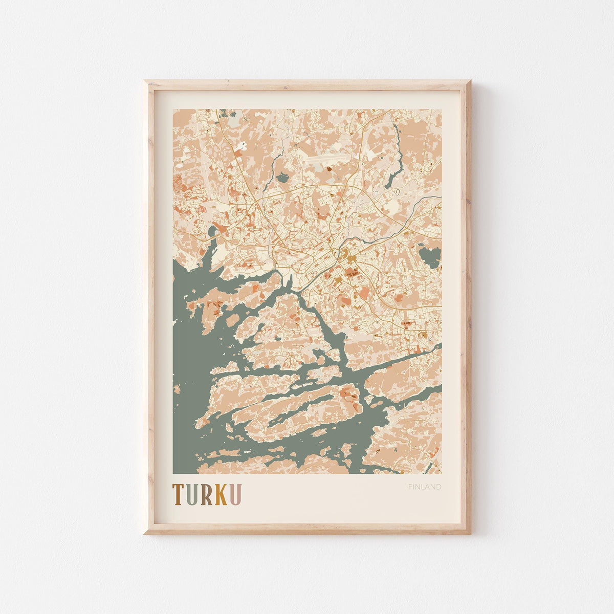 turku finland map poster - image 1