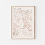 versailles france map poster - image 1