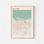 san juan, united states map poster - image 1