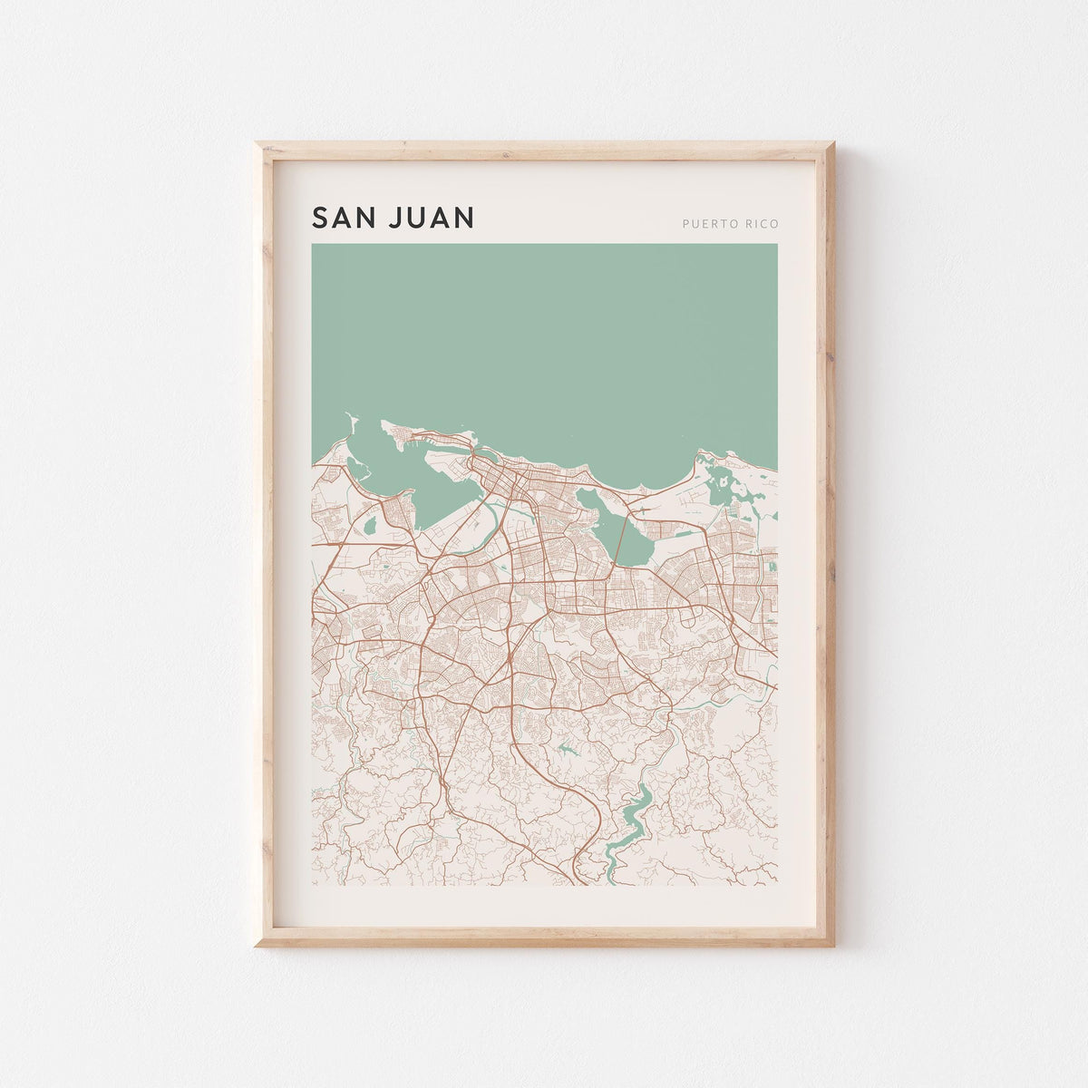 san juan, united states map poster - image 1