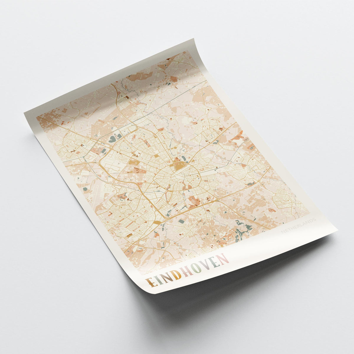 eindhoven netherlands map poster - image 4