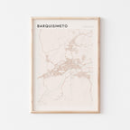 barquisimeto, venezuela map poster - image 1