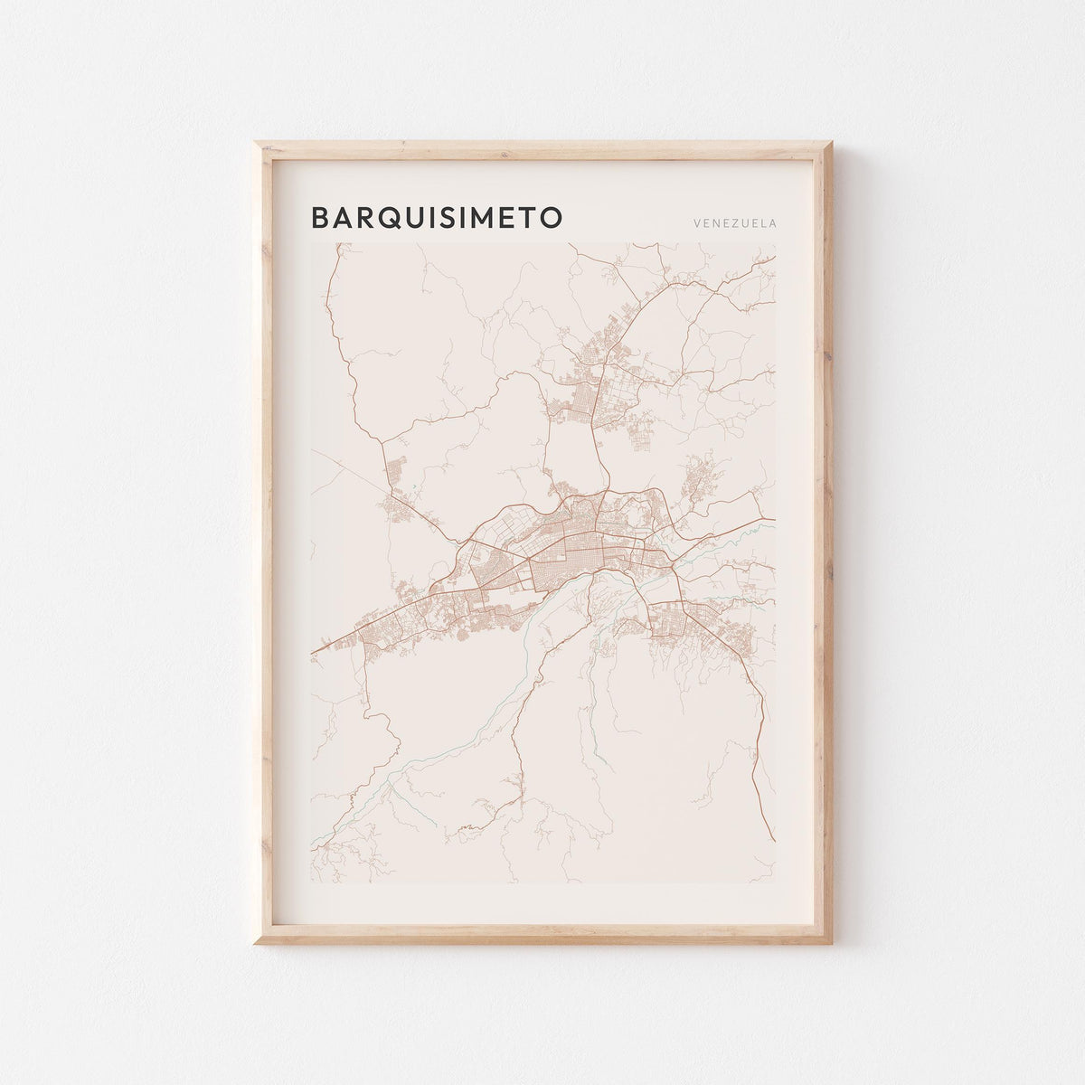 barquisimeto, venezuela map poster - image 1