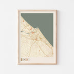 rimini italy map poster - image 1