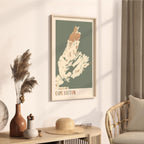 cape breton, nova scotia map poster - image 2