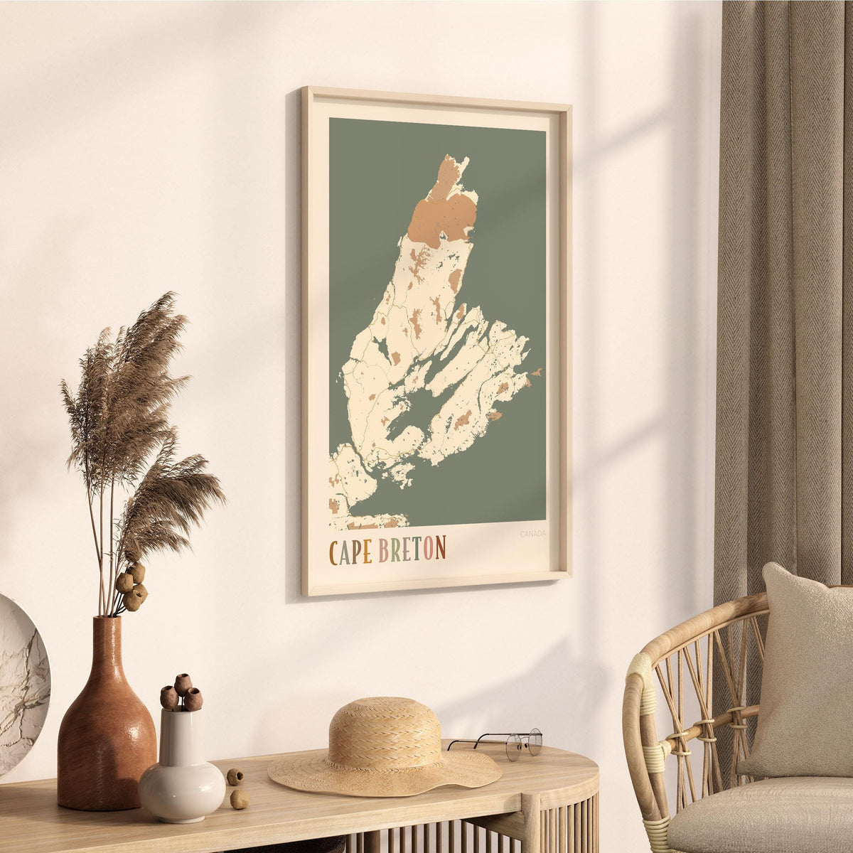 cape breton, nova scotia map poster - image 2