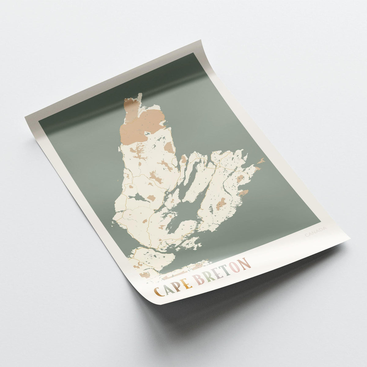 cape breton, nova scotia map poster - image 4