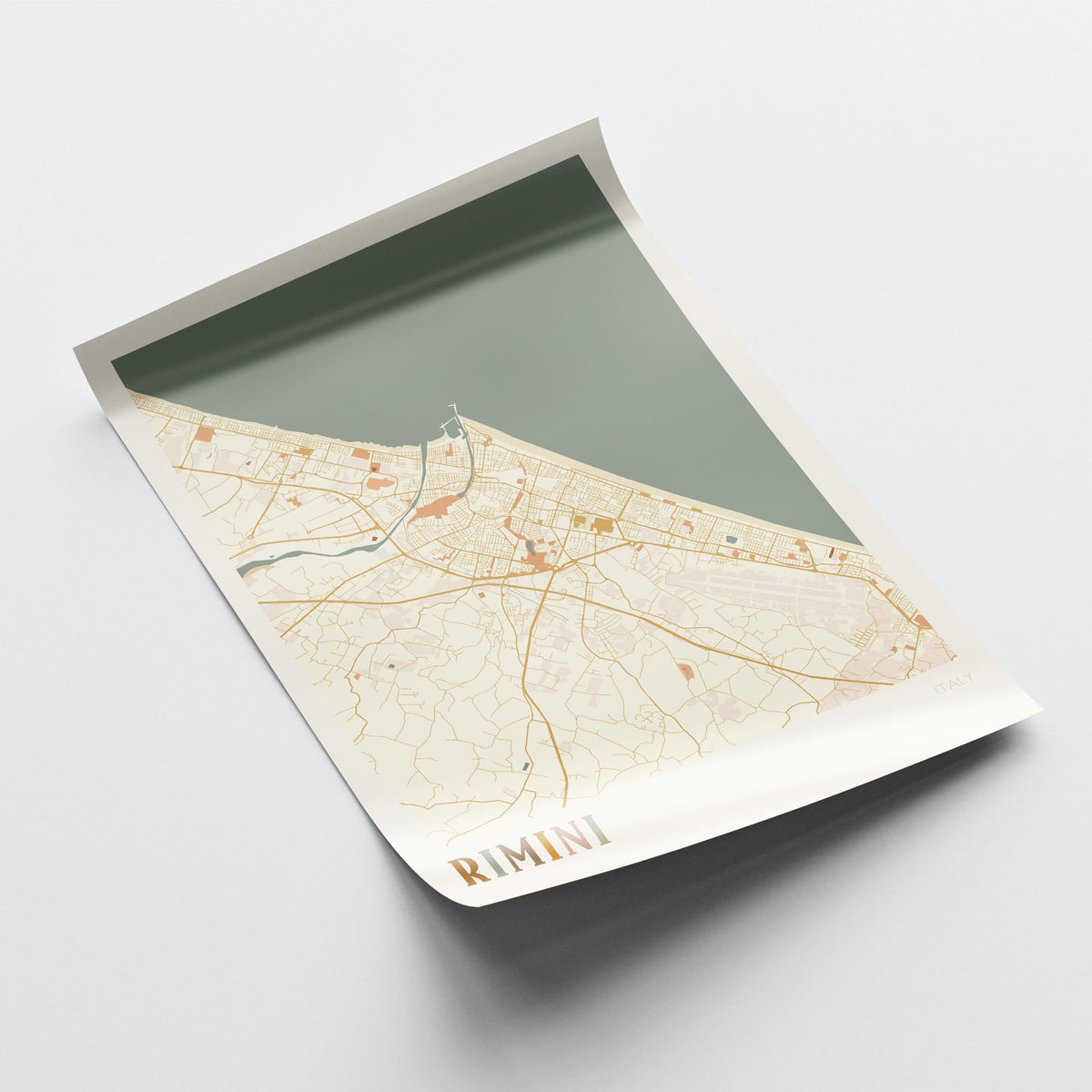 rimini italy map poster - image 4