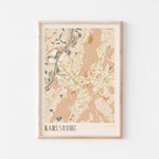 karlsruhe germany map poster - image 1