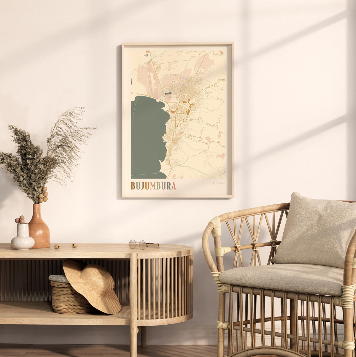 bujumbura, burundi map poster - image 3