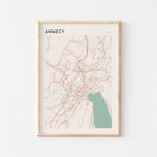 annecy france map poster - image 1