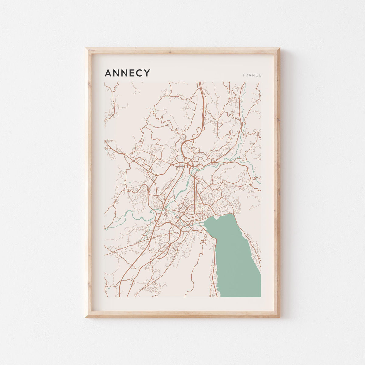 annecy france map poster - image 1