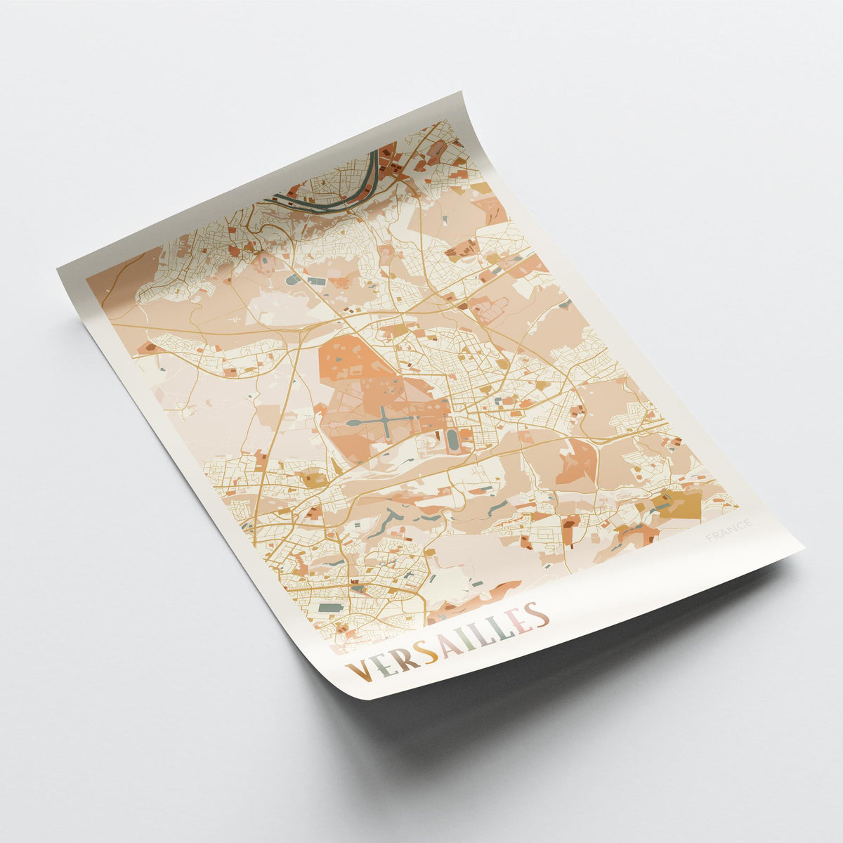 versailles france map poster - image 4