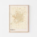 merida, mexico map poster - image 1