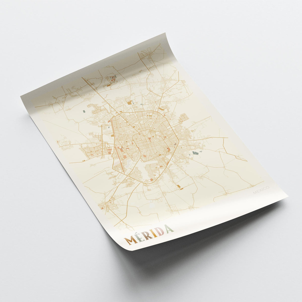 merida, mexico map poster - image 4