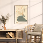 suez, egypt map poster - image 3